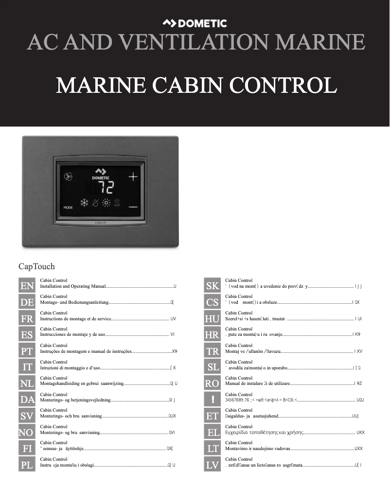 Página 1 del manual Manual de usuario Dometic CapTouch