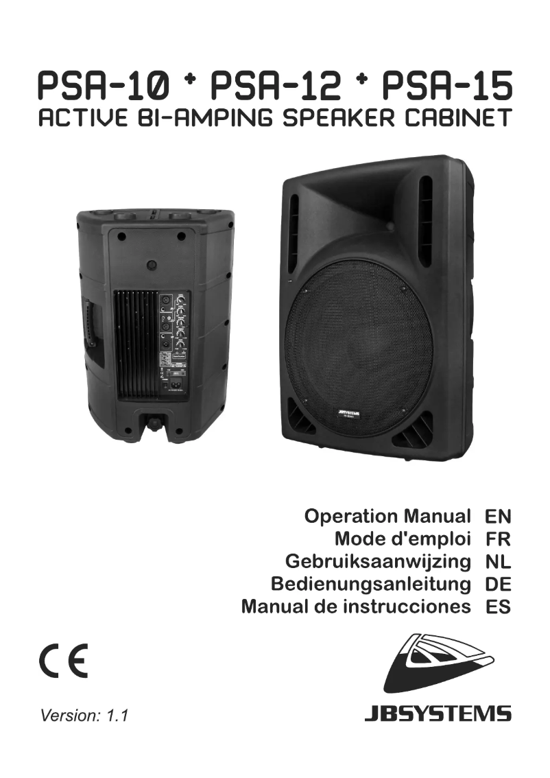 Image de la première page du manuel de l'appareil PSA-10