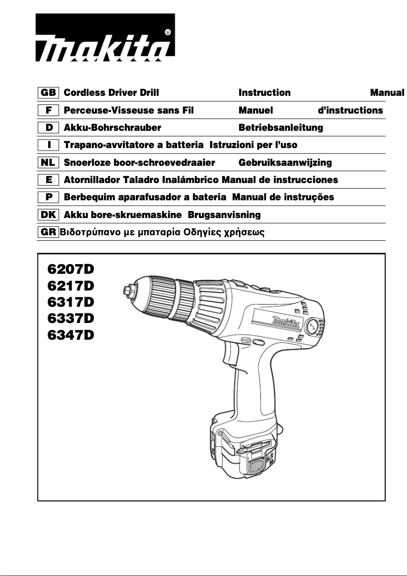 Page 1 de la notice Manuel utilisateur Makita 6347D