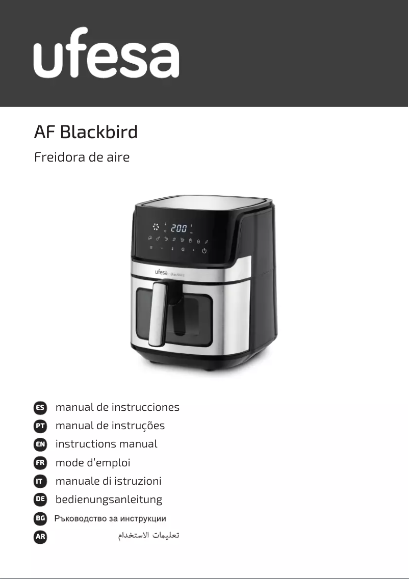 Page 1 de la notice Manuel utilisateur Ufesa AF Blackbird