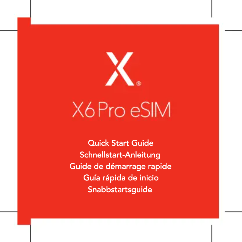 Image de la première page du manuel de l'appareil X6Pro