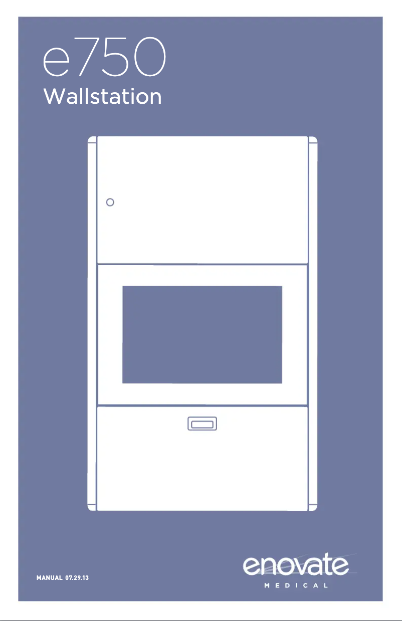 Page n°1 - Manuel utilisateur Enovate e750