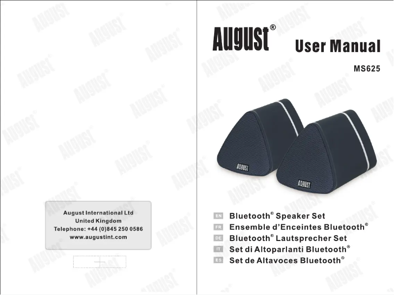 Page 1 de la notice Manuel utilisateur August MS625