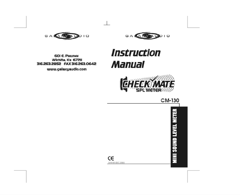 Image de la première page du manuel de l'appareil Check Mate CM-130
