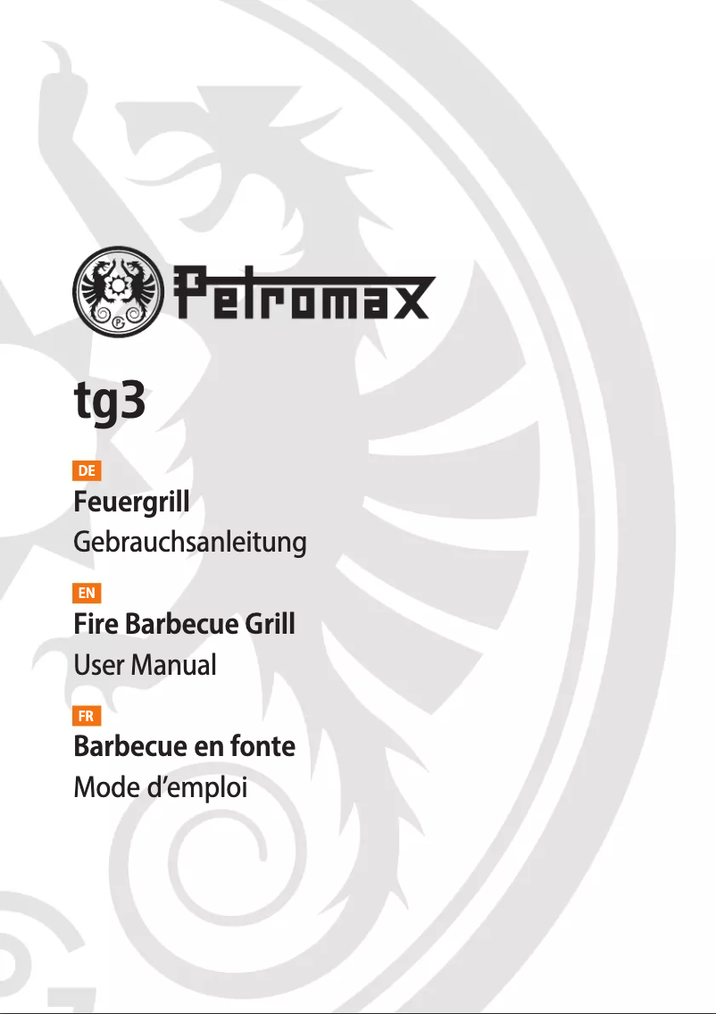 Page n°1 - Manuel utilisateur Petromax tg3