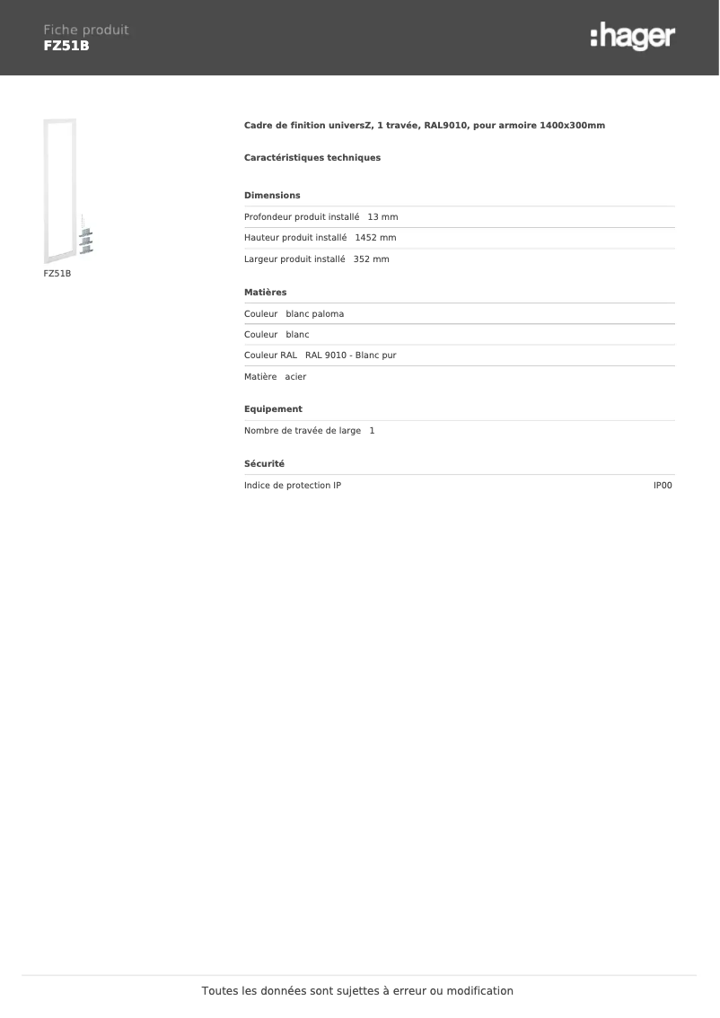 Image de la première page du manuel de l'appareil FZ51B