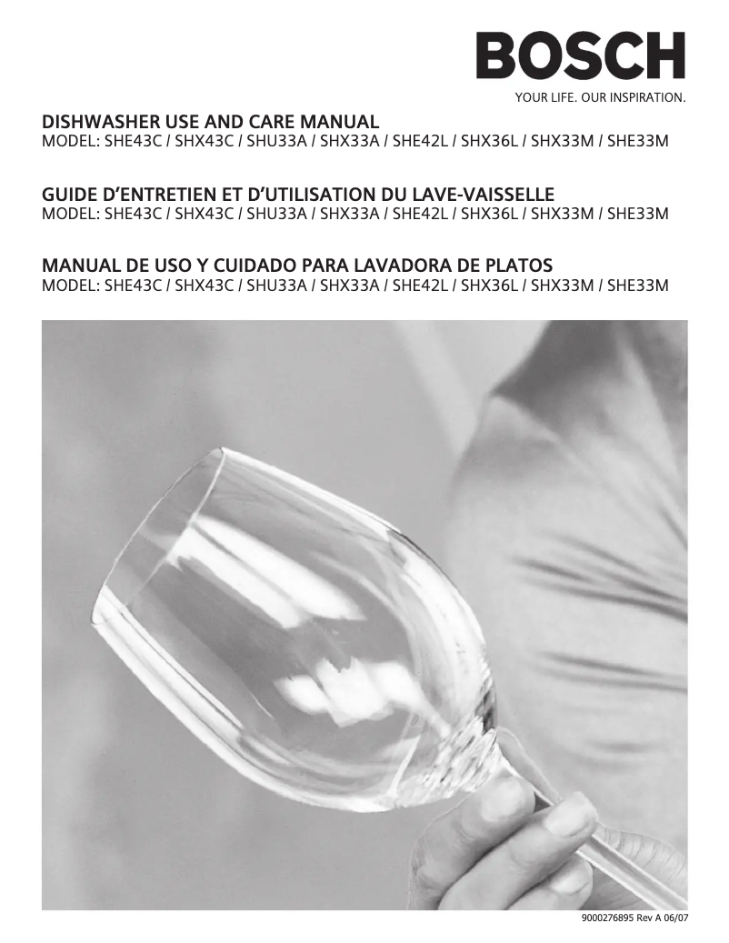 Image de la première page du manuel de l'appareil SHX36l