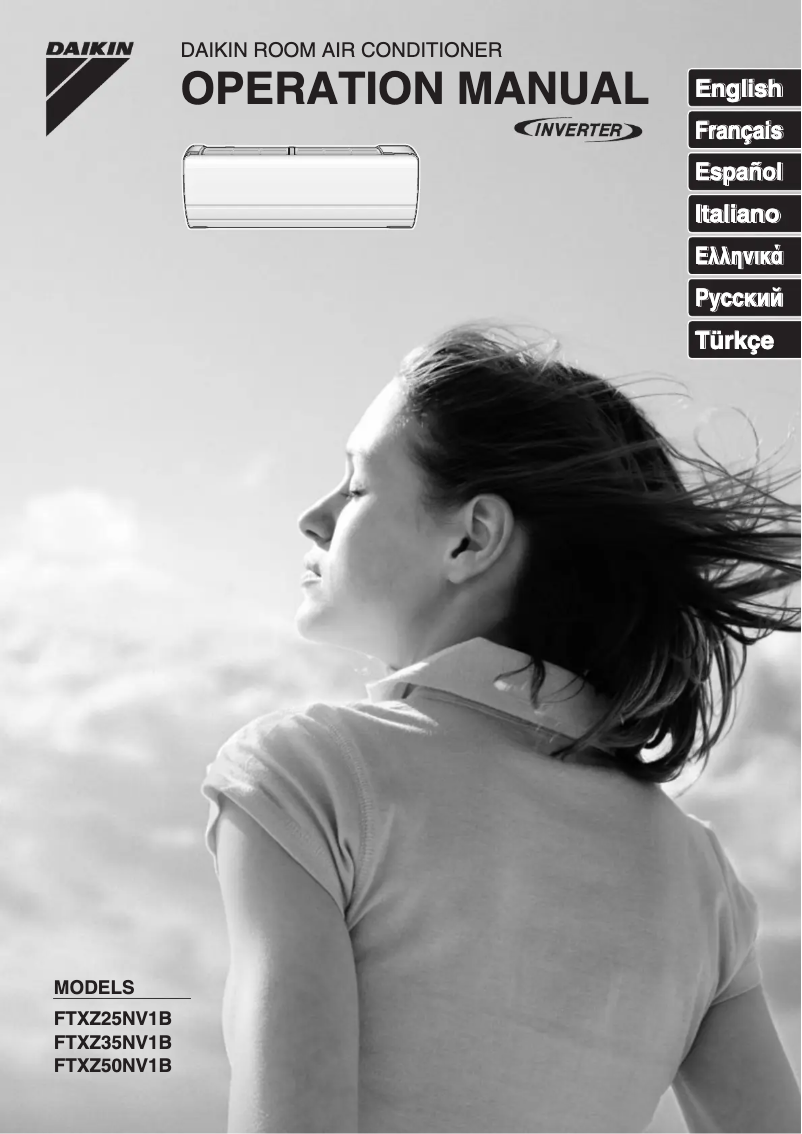 Page 1 de la notice Manuel utilisateur Daikin FTXZ25NV1B