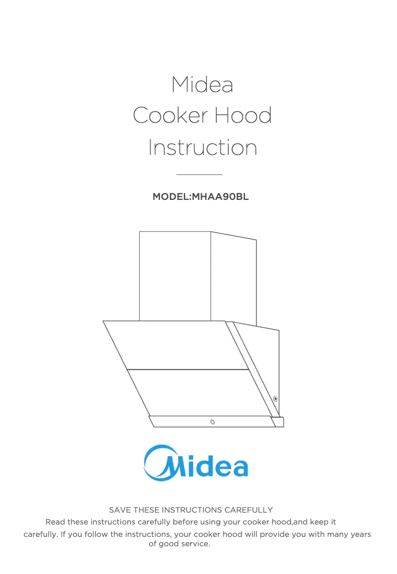 Page 1 de la notice Manuel utilisateur Midea MHAA90BL