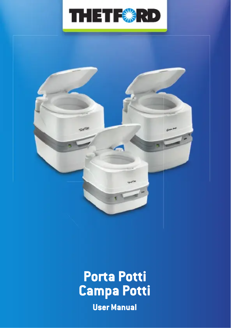 Image de la première page du manuel de l'appareil Porta Potti Qube 335