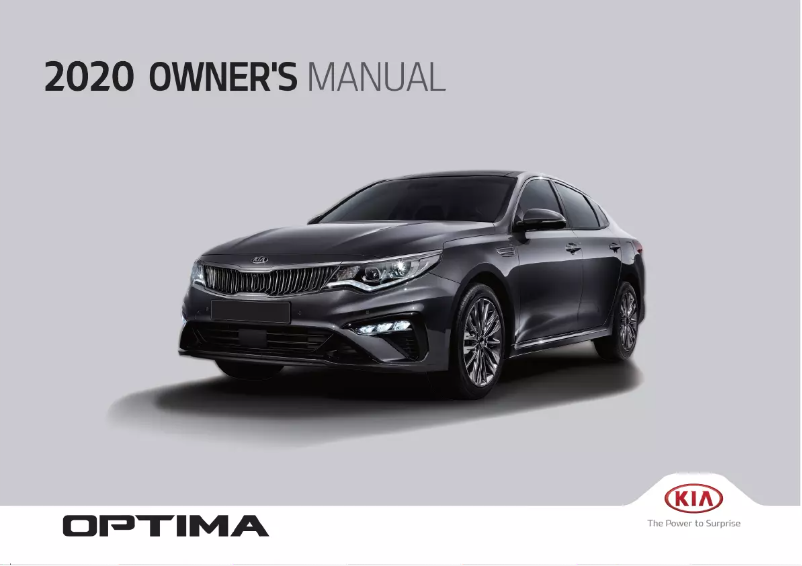 Page 1 de la notice Manuel utilisateur Kia Optima (2020)
