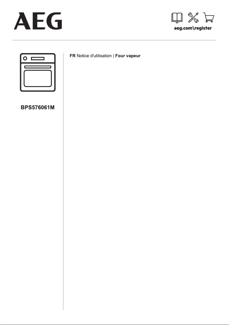Page 1 de la notice Manuel utilisateur AEG BPS576061M