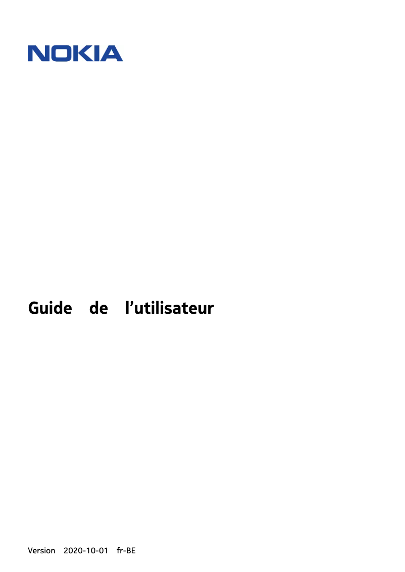 Page 1 de la notice Manuel utilisateur Nokia 3.4 DS