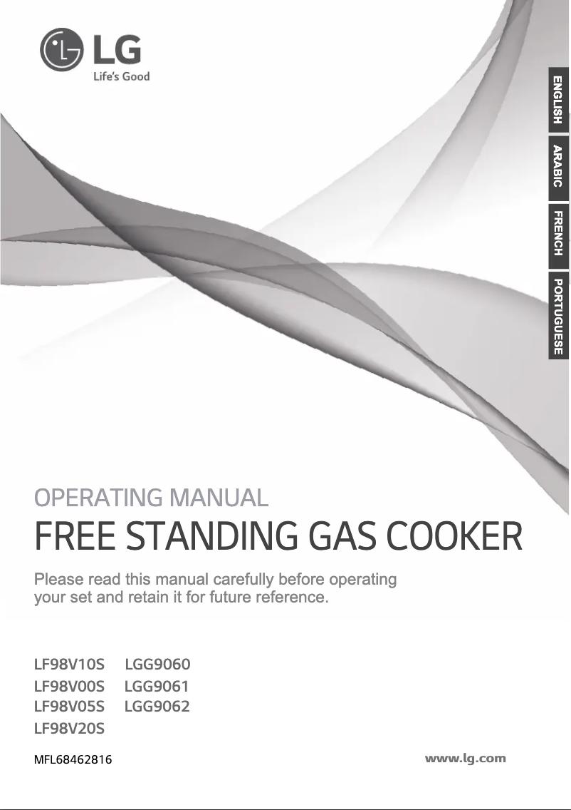 Page 1 de la notice Manuel utilisateur LG LGG9062