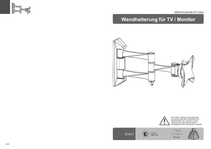 Image de la première page du manuel de l'appareil S1811