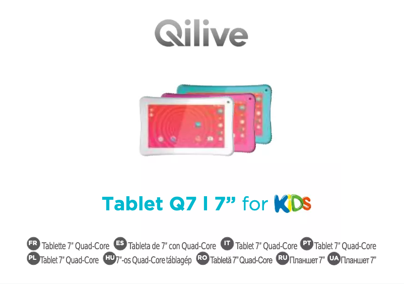 Page 1 de la notice Manuel utilisateur Qilive Kids 7''