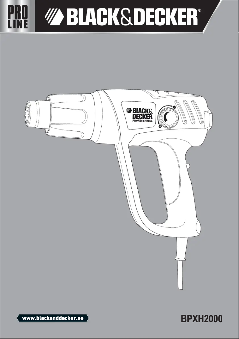 Page n°1 - Manuel utilisateur Black & Decker BPXH2000