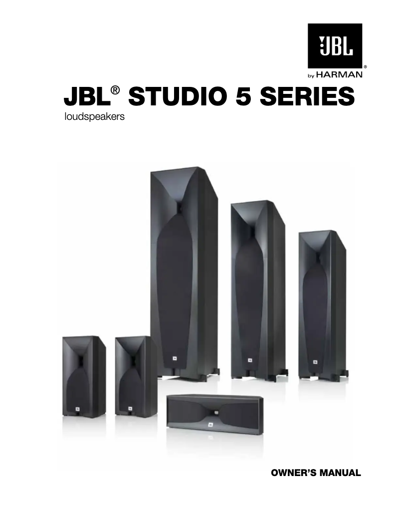Page n°1 - Manuel utilisateur JBL Studio 520C