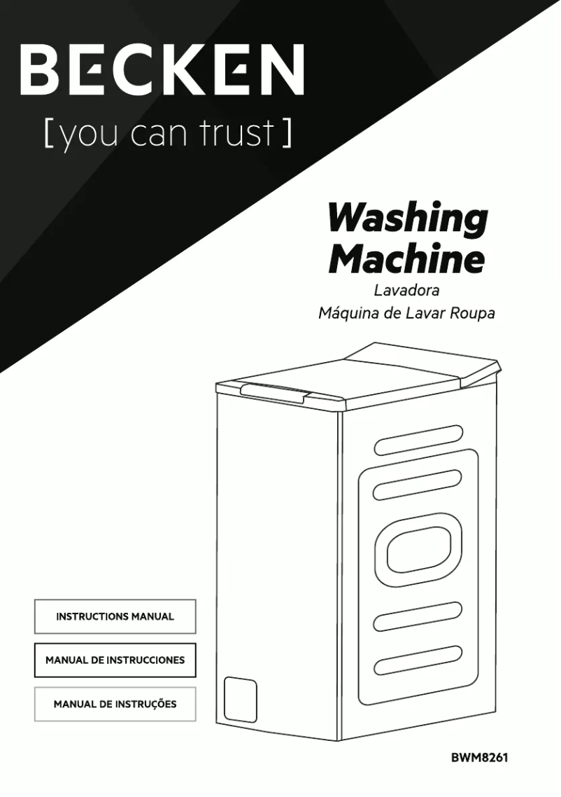 Image de la première page du manuel de l'appareil BWM8261