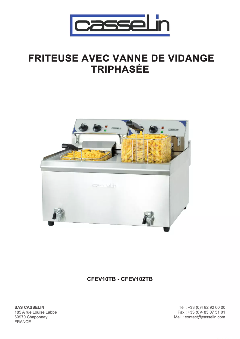 Image de la première page du manuel de l'appareil CFEV10TB