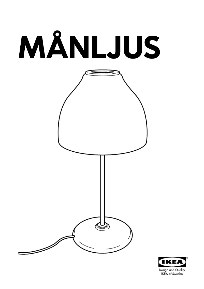 Página 1 del manual Manual de usuario Ikea MANLJUS