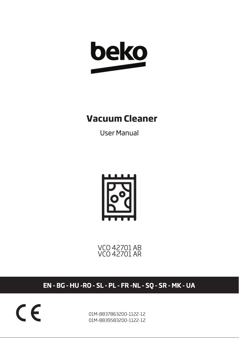 Page n°1 - Instructions / montage Beko VCO 42701 AB