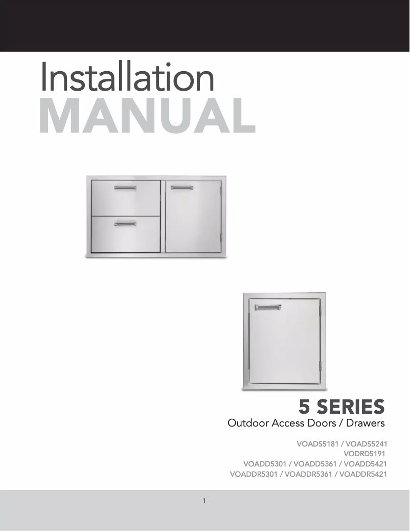 Image de la première page du manuel de l'appareil VOADDR5361SS