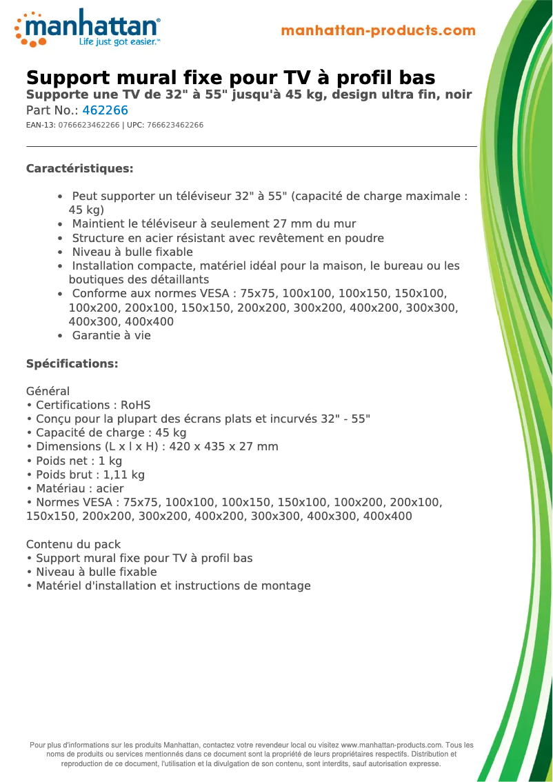 Image de la première page du manuel de l'appareil 462266