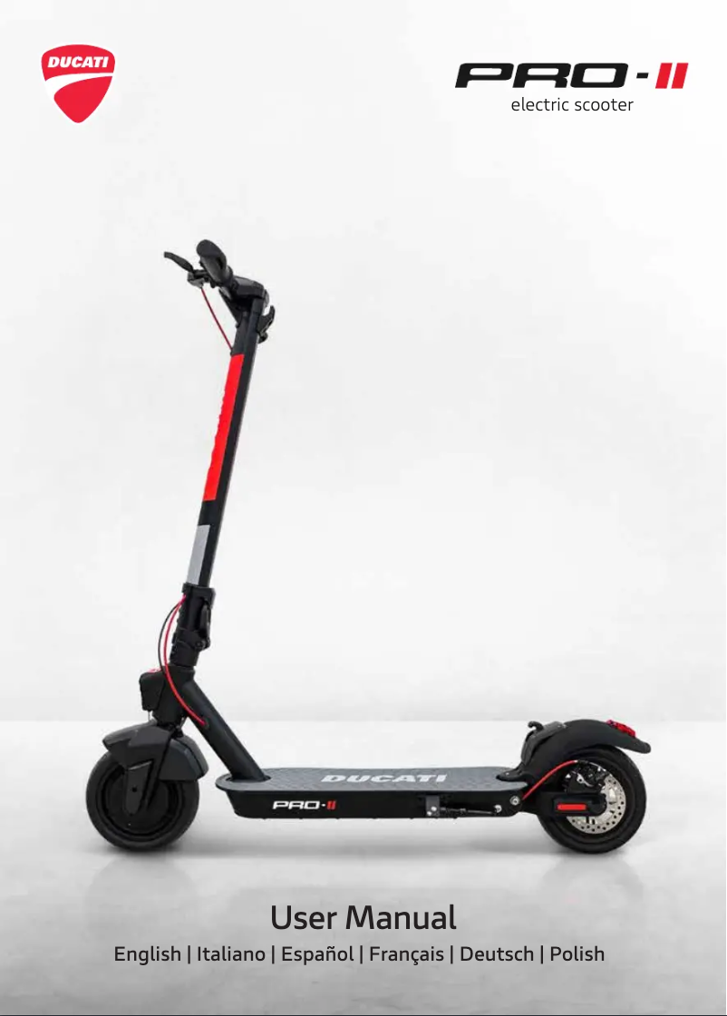 Image de la première page du manuel de l'appareil PRO-II