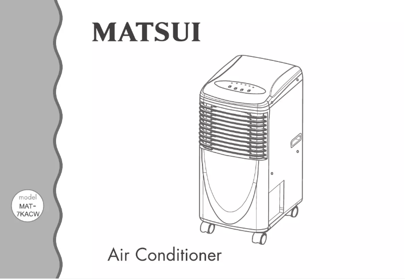 Image de la première page du manuel de l'appareil MAT-7KACW