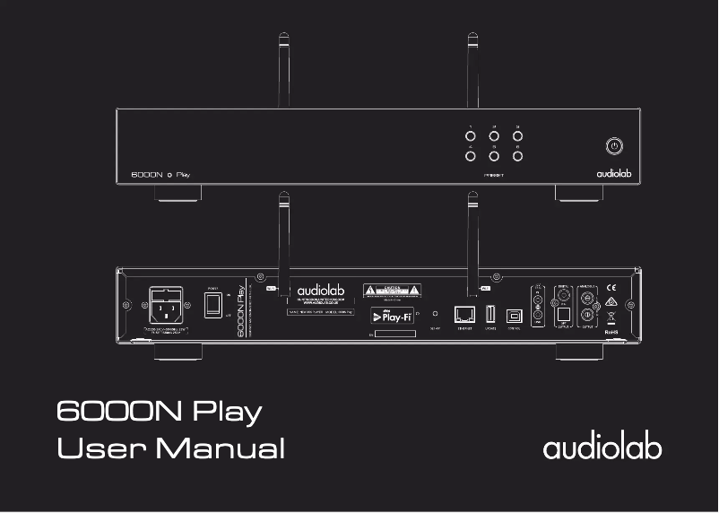 Image de la première page du manuel de l'appareil 6000N Play