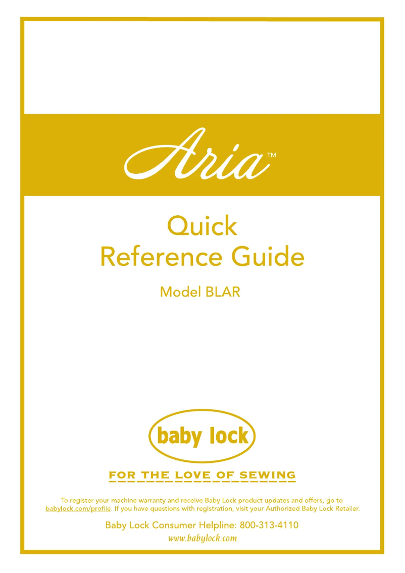 Image de la première page du manuel de l'appareil BLAR Aria