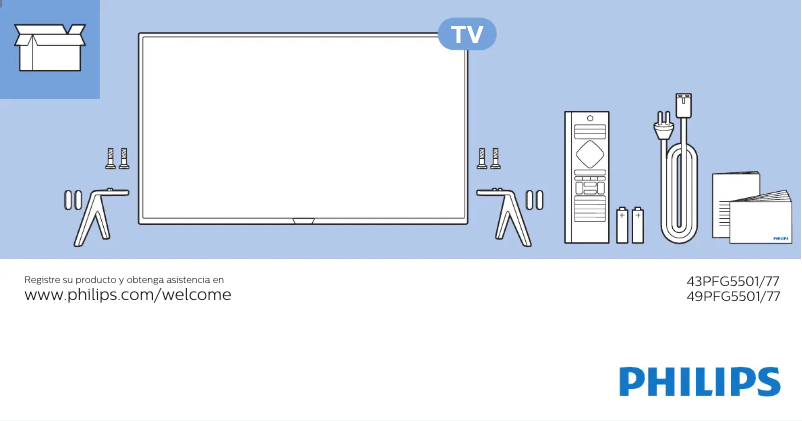 Image de la première page du manuel de l'appareil 5500 series 43PFG5501