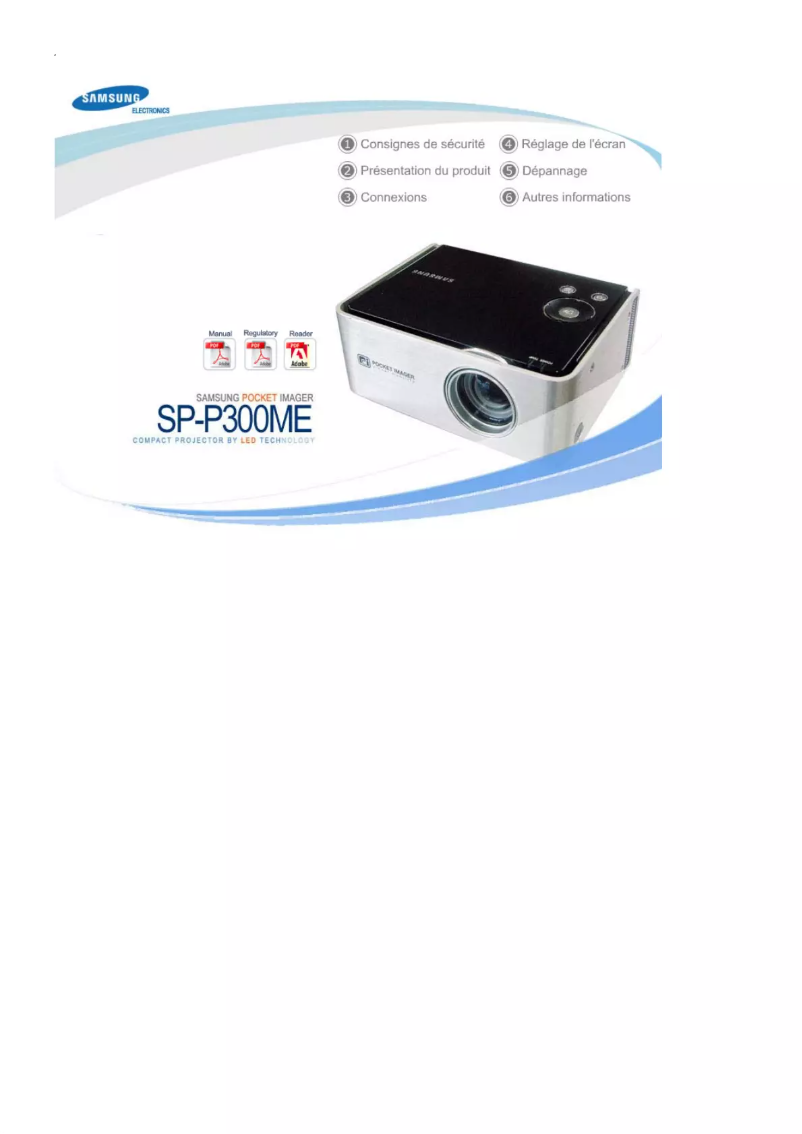Page n°1 - Manuel utilisateur Samsung SP-P300ME