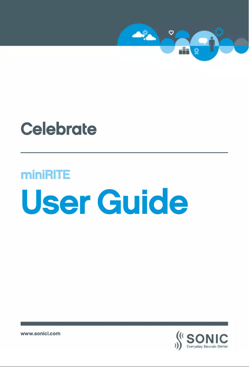 Page 1 de la notice Manuel utilisateur Sonic CL100 MNR Celebrate