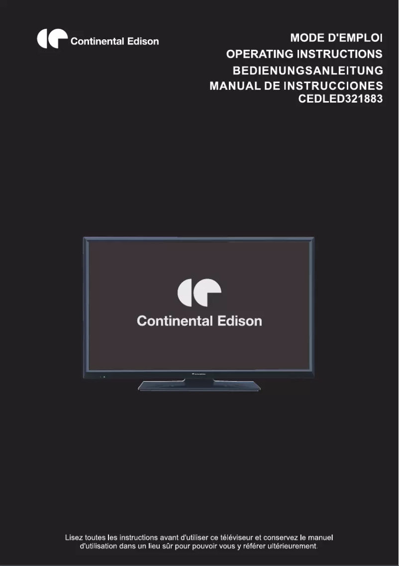 Image de la première page du manuel de l'appareil CEDLED321883