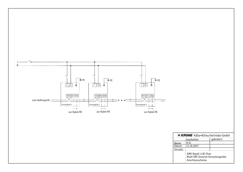Page 1 de la notice Manuel utilisateur Krone GMV-ND036C