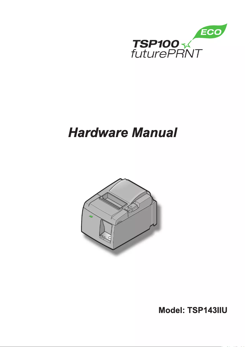 Image de la première page du manuel de l'appareil TSP143IIIU