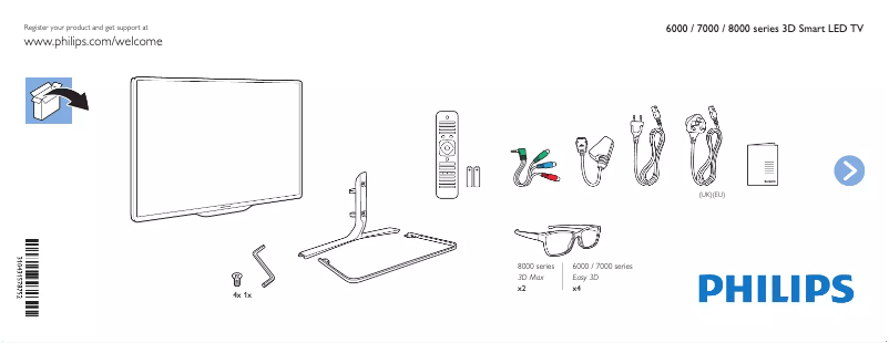 Imagen de la primera página del manual del dispositivo 47PFL7108S