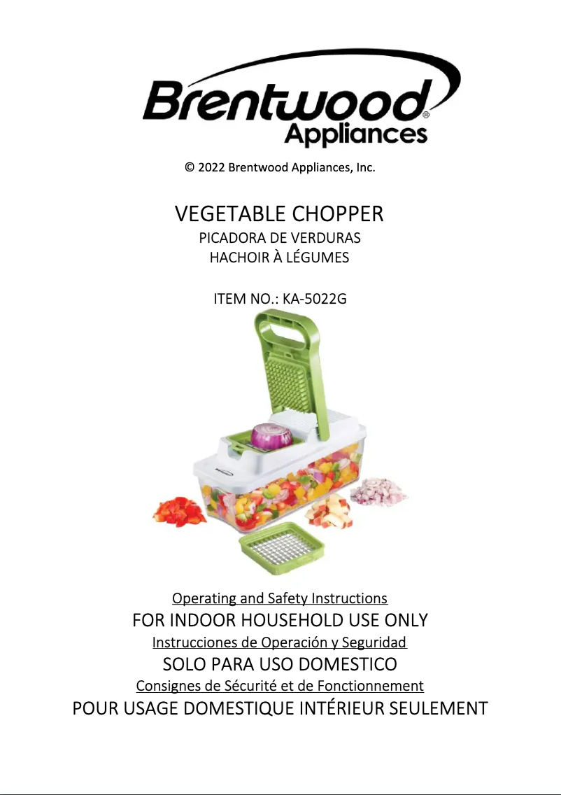Página 1 del manual Manual de usuario Brentwood KA-5022G