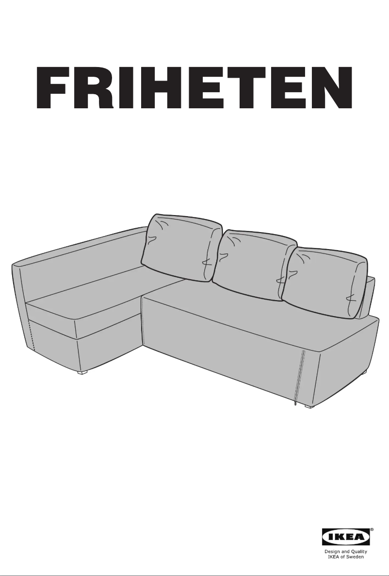 Page 1 de la notice Manuel utilisateur Ikea FRIHETEN 304.684.35