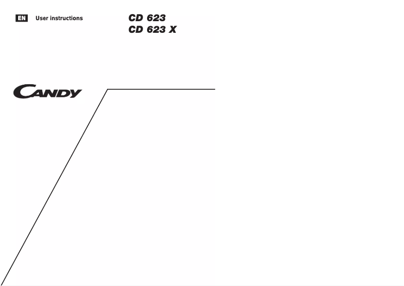 Page 1 de la notice Manuel utilisateur Candy LS CD 623 UK