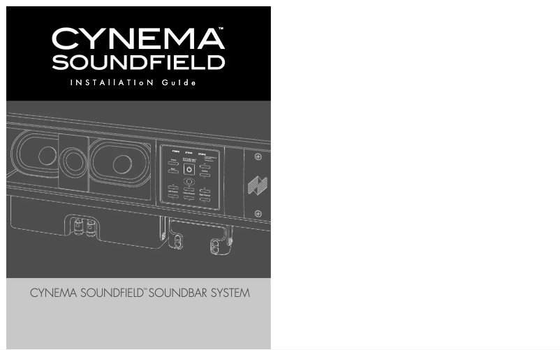 Page 1 de la notice Manuel utilisateur Niles Cynema CSF48P