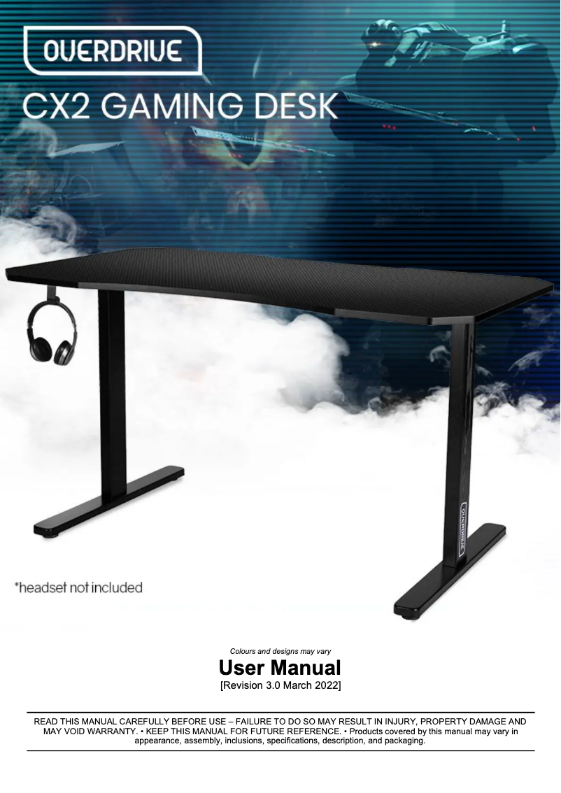 Page n°1 - Manuel utilisateur Overdrive CX2 Series