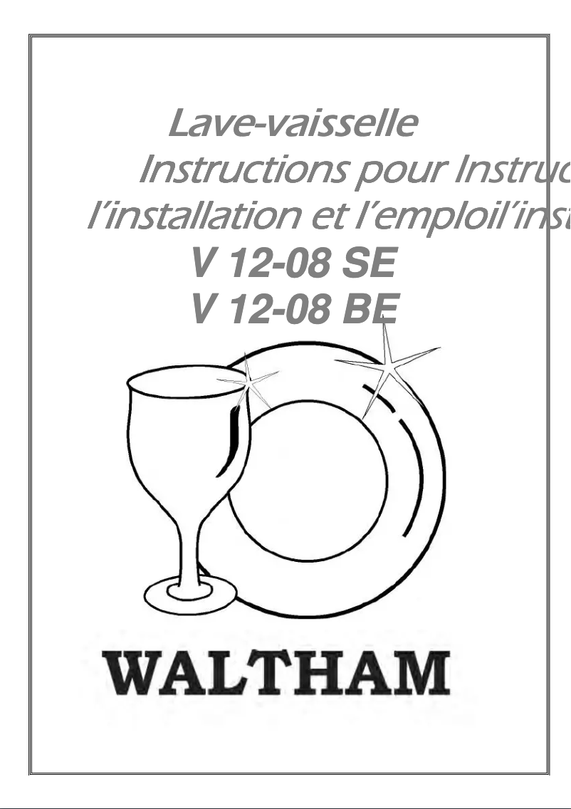 Page 1 de la notice Manuel utilisateur Waltham V 12-08 SE