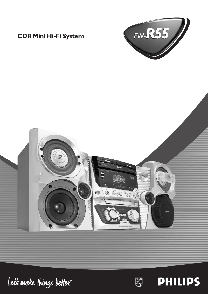 Image de la première page du manuel de l'appareil FW-R55