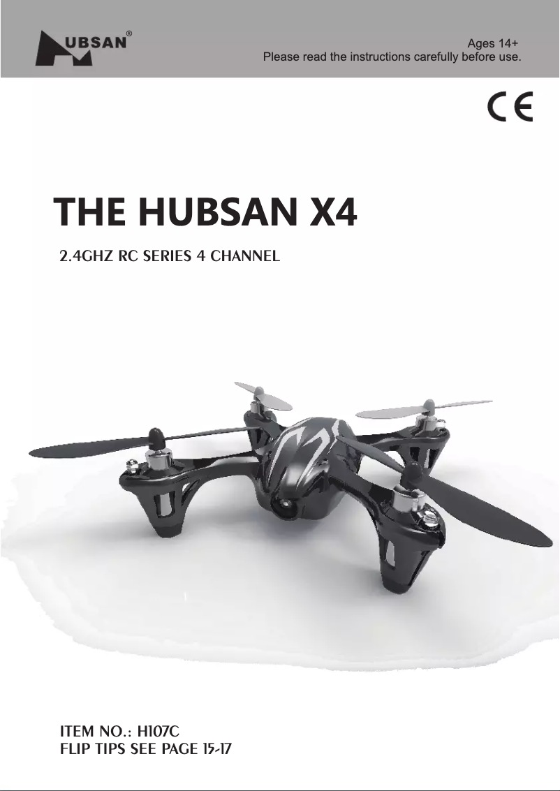 Page n°1 - Manuel utilisateur Hubsan X4