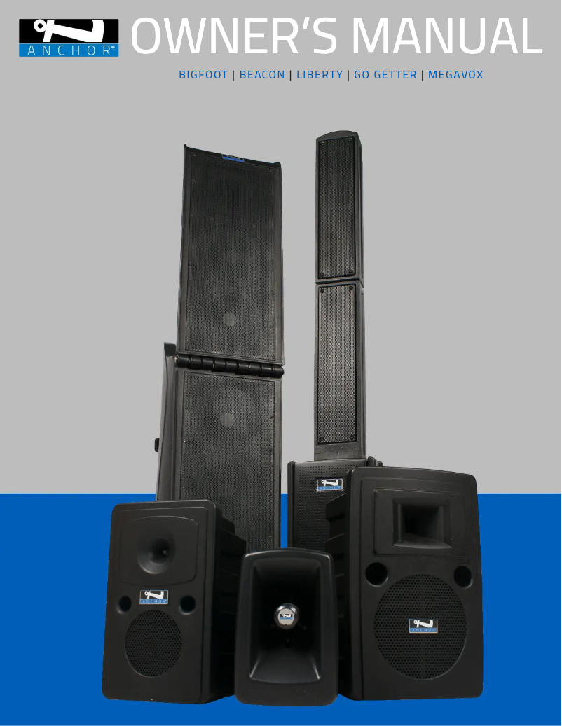 Page 1 de la notice Manuel utilisateur Anchor Audio Go Getter