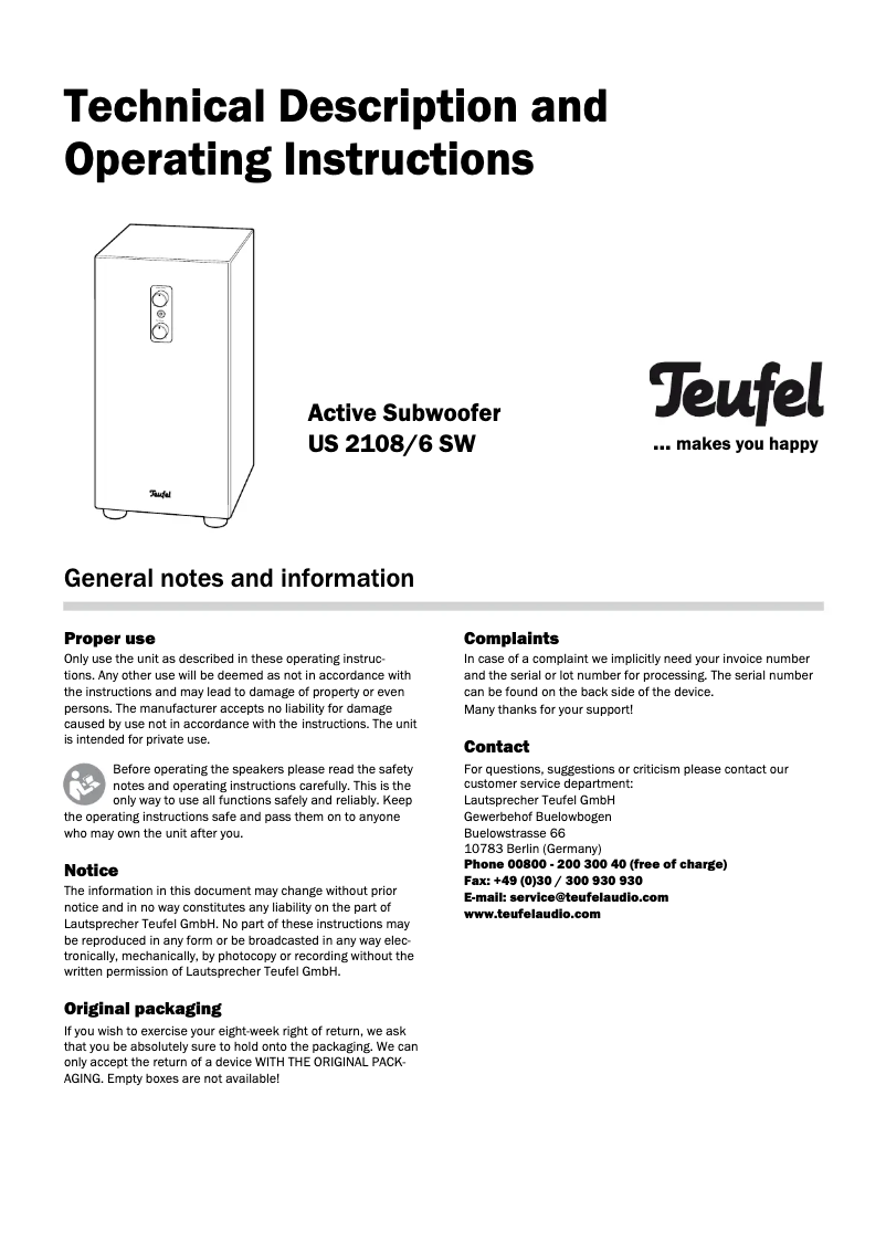 Image de la première page du manuel de l'appareil Concept E 350