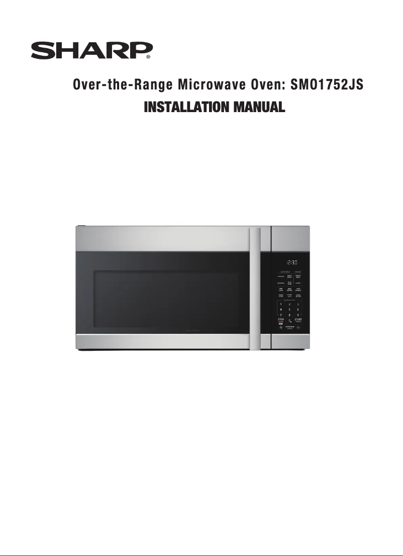 Page n°1 - Guide d'installation Sharp SMO1752JS